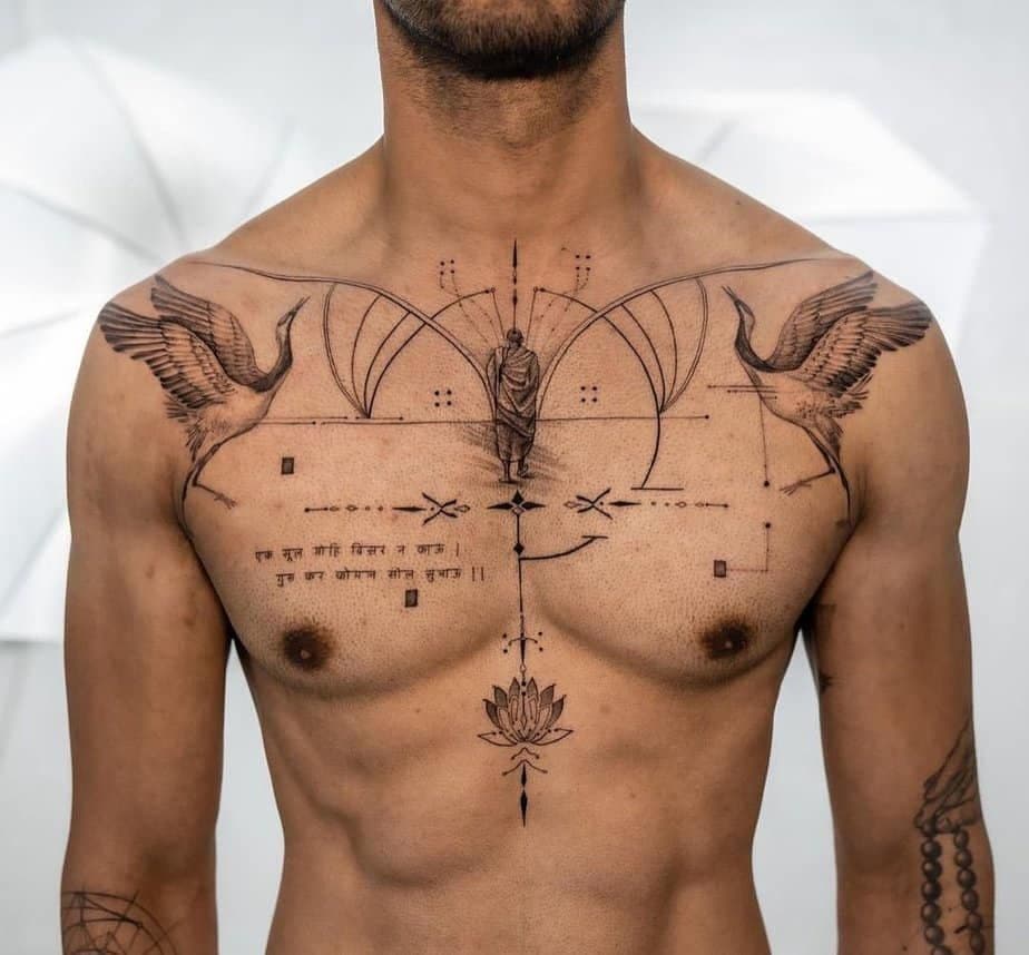 Renaissance-inspired chest piece
